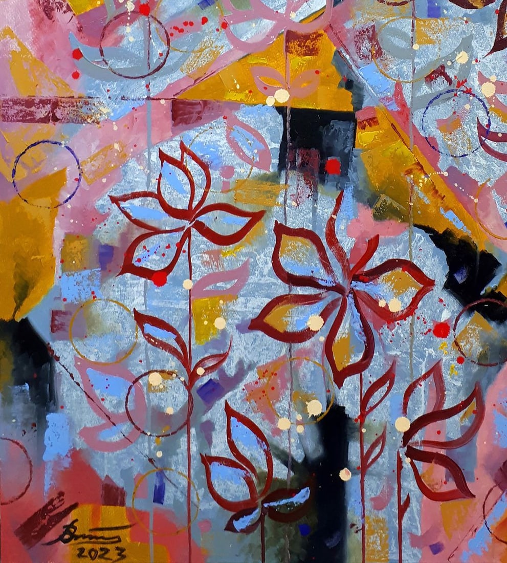 Oil painting In flowers Sergey Voichenko - 6