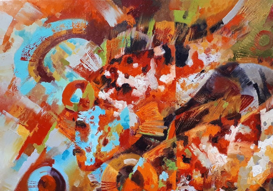 Oil painting In glareing water Sergey Voichenko - 4