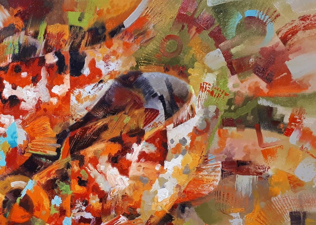 Oil painting In glareing water Sergey Voichenko - 5