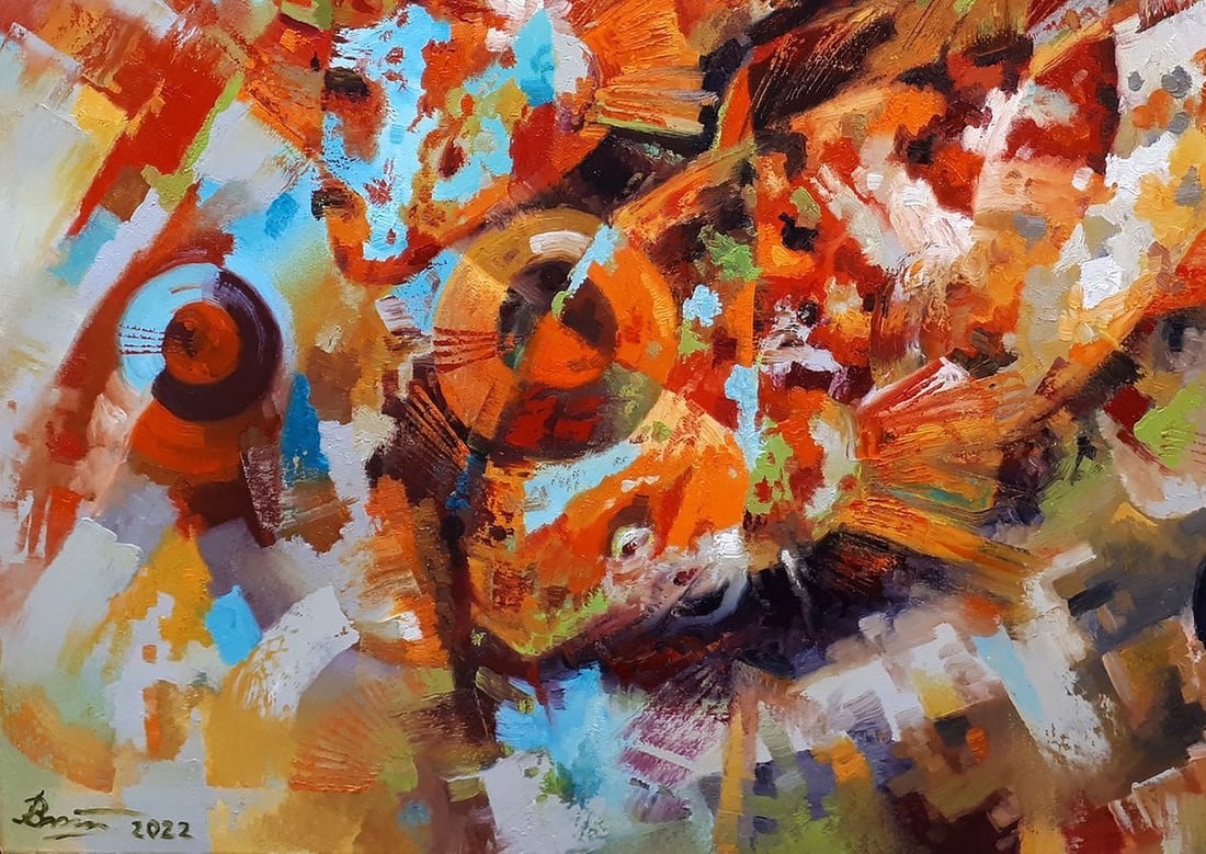 Oil painting In glareing water Sergey Voichenko - 6