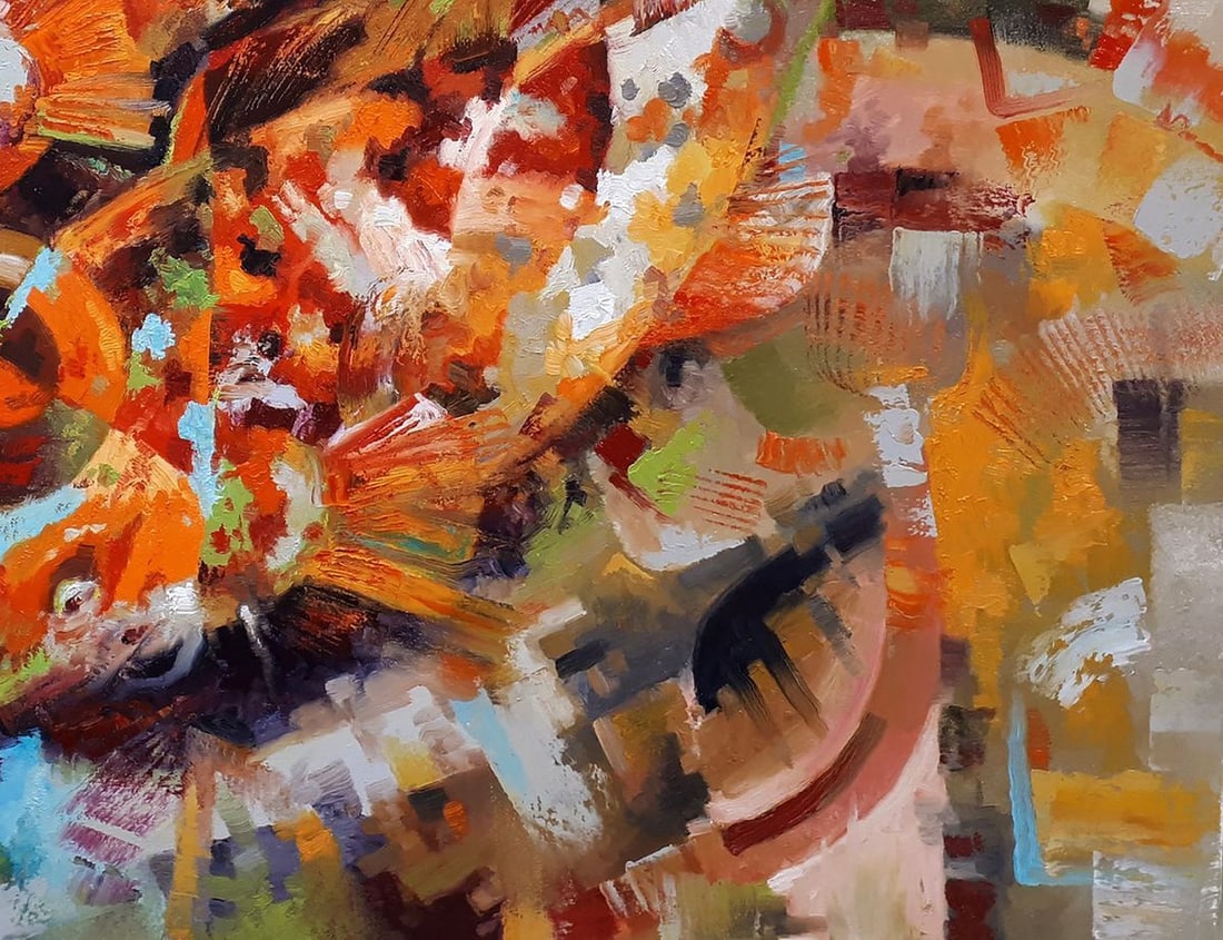 Oil painting In glareing water Sergey Voichenko - 7