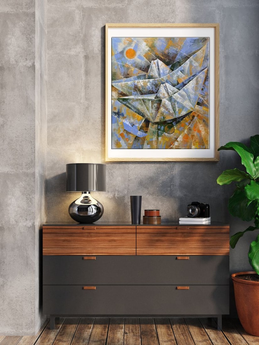 Oil painting Paper storm Sergey Voichenko - 2