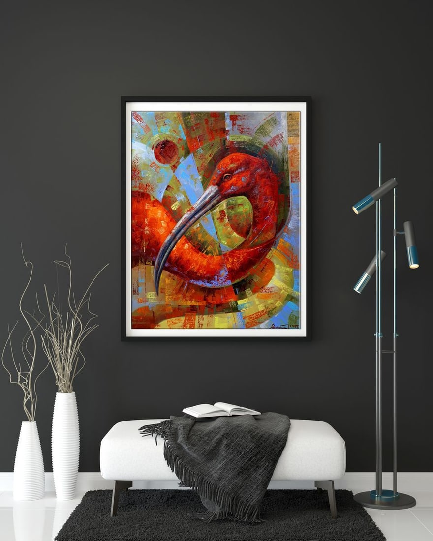 Oil painting Red ibis Sergey Voichenko - 2