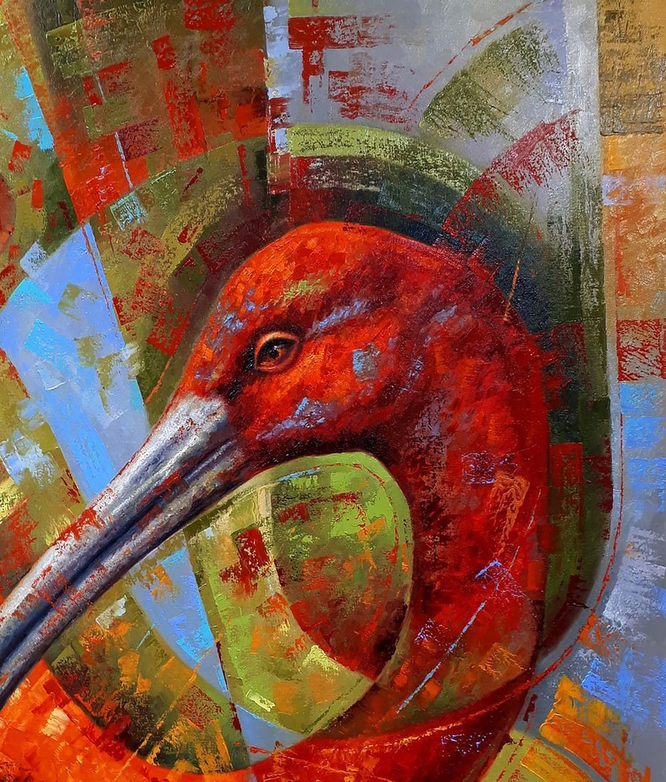 Oil painting Red ibis Sergey Voichenko - 5