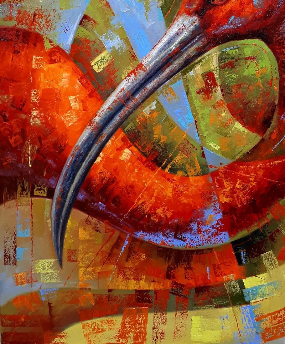Oil painting Red ibis Sergey Voichenko - 6