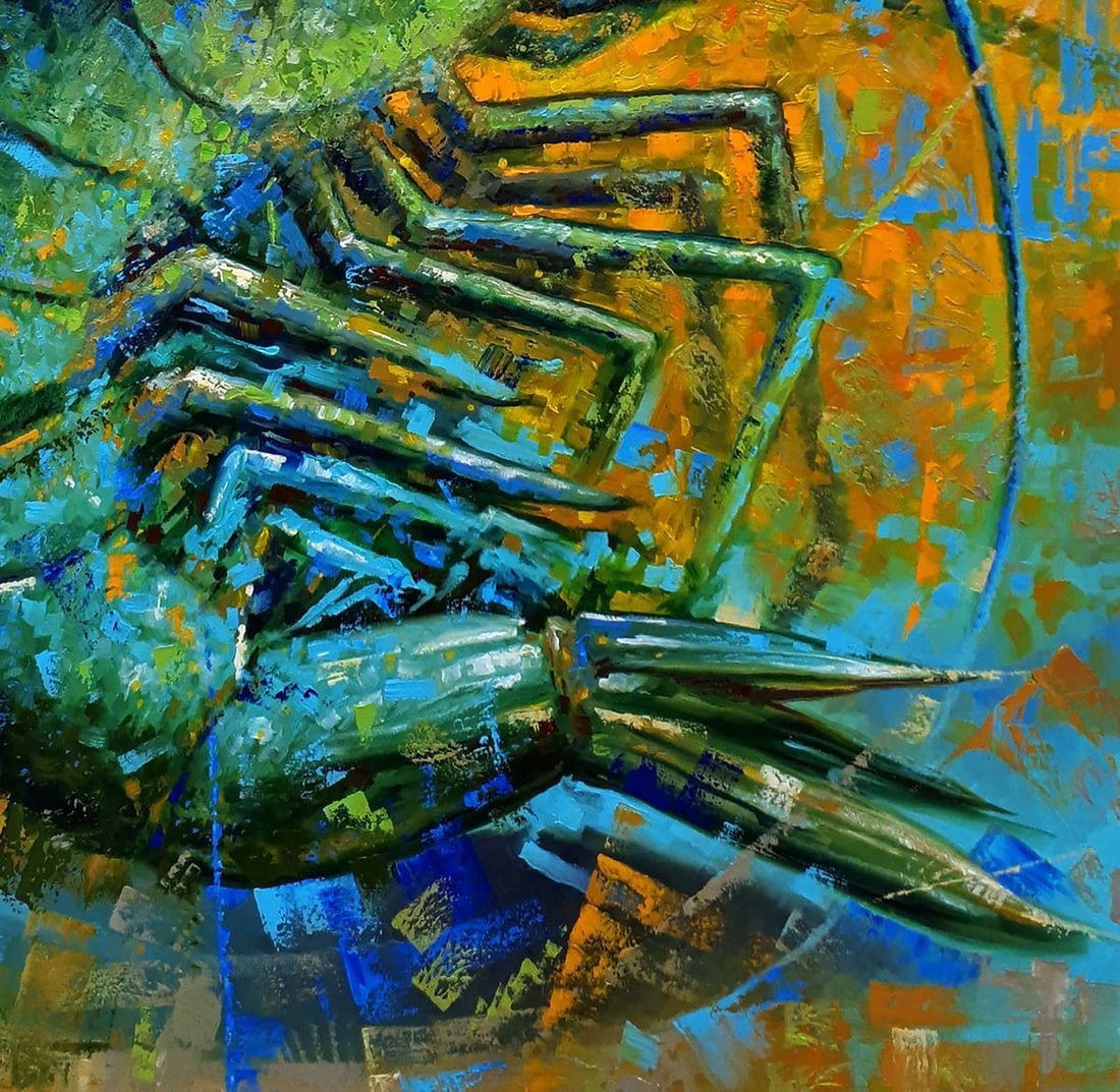 Oil painting Shrimp Sergey Voichenko - 7