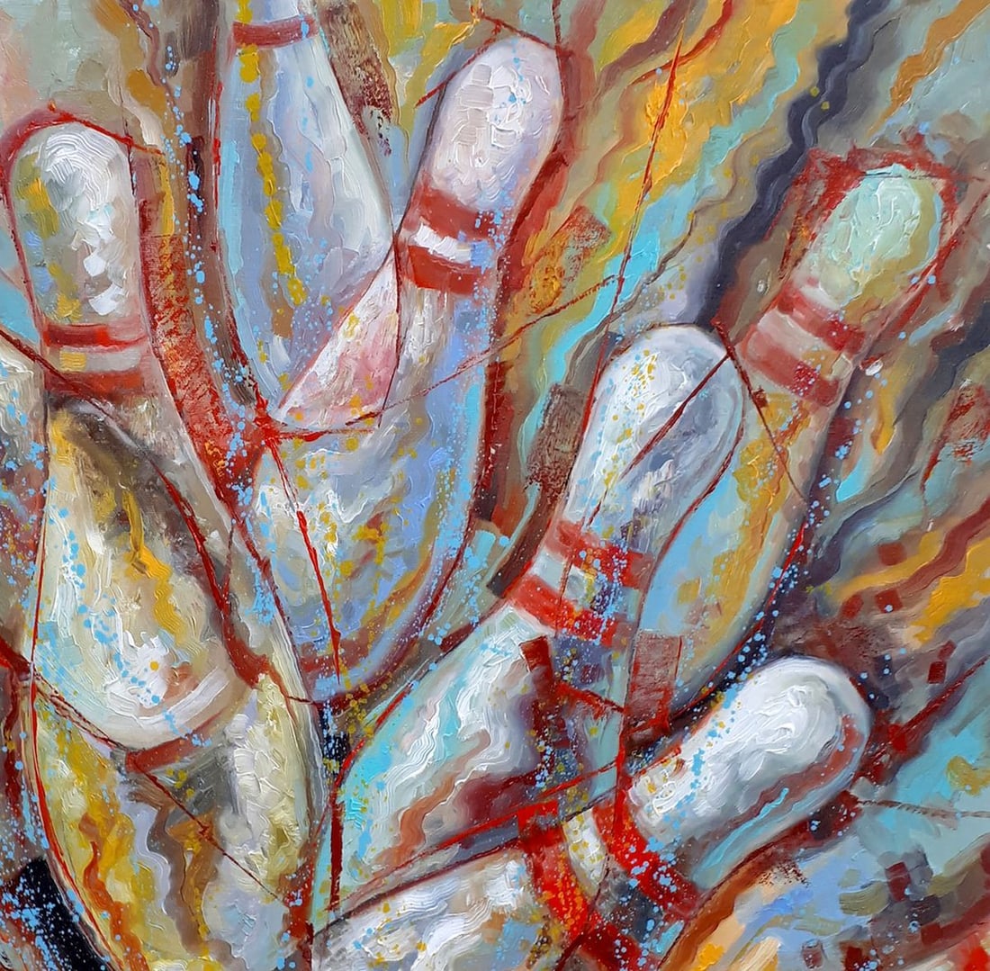 Oil painting Strike Sergey Voichenko - 5