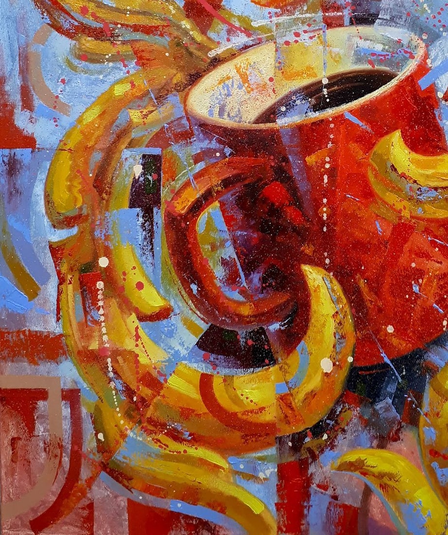 Oil painting Strong black coffee Sergey Voichenko - 6