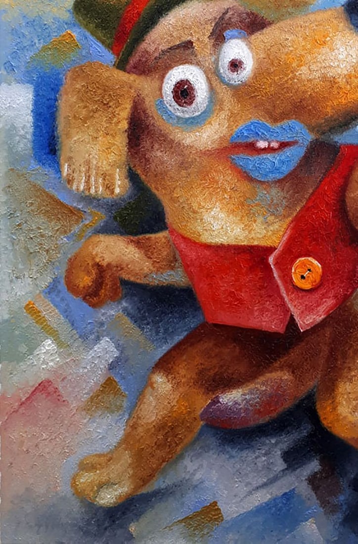 Oil painting Spring dog Sergey Voichenko - 6