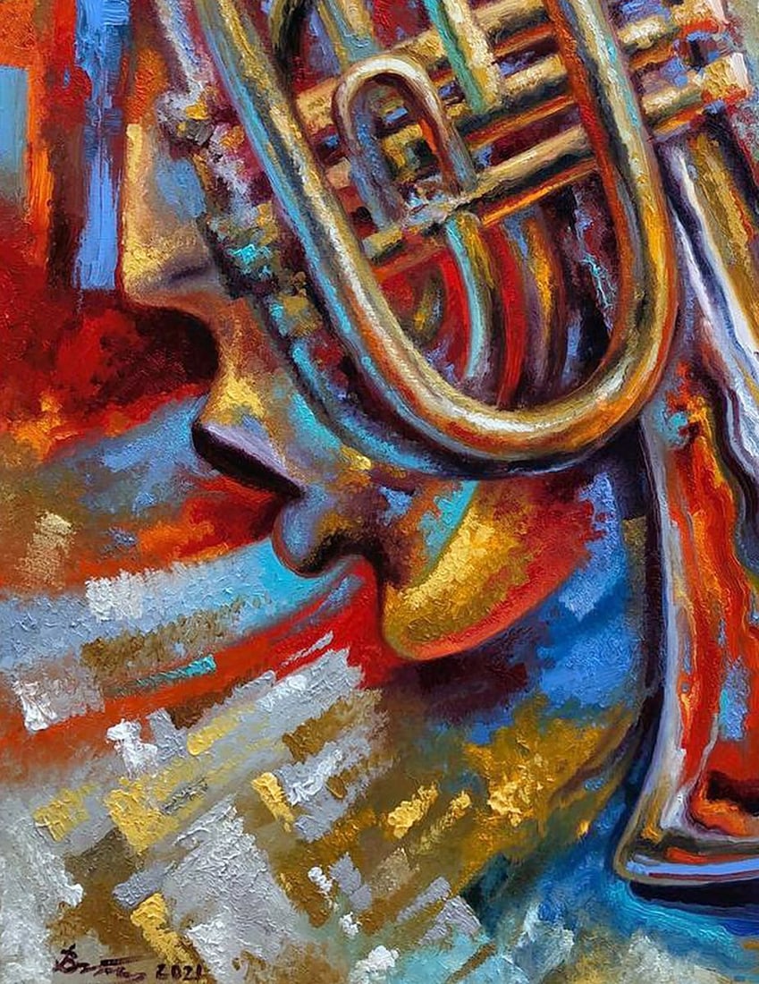 Oil painting Deep jazz Sergey Voichenko - 6