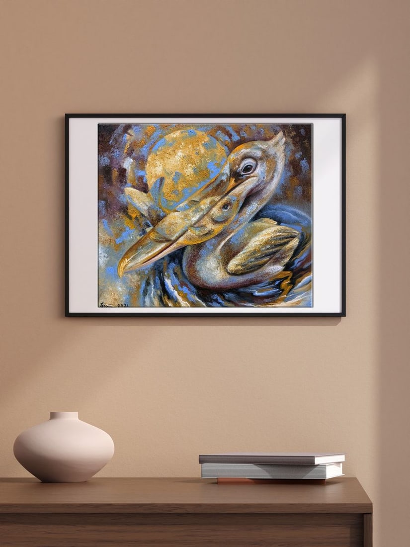 Oil painting The soul of a pelican Sergey Voichenko - 2