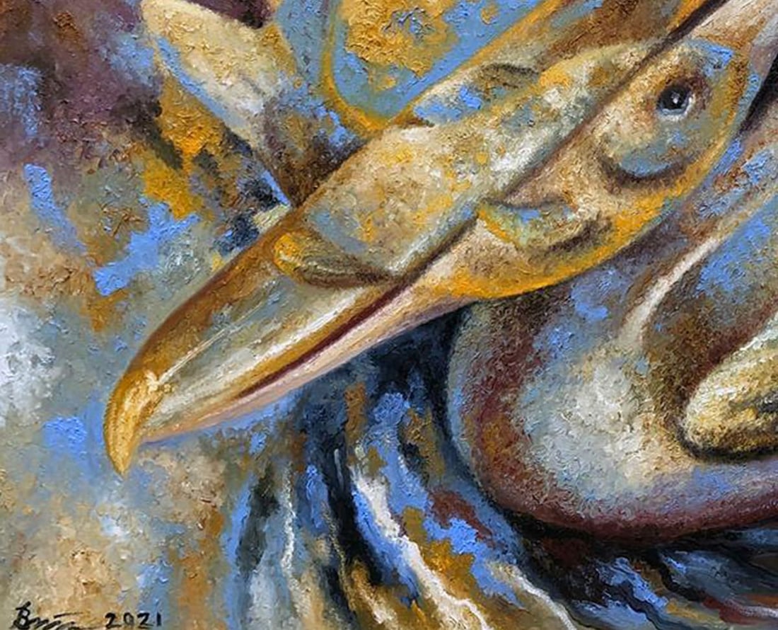 Oil painting The soul of a pelican Sergey Voichenko - 6