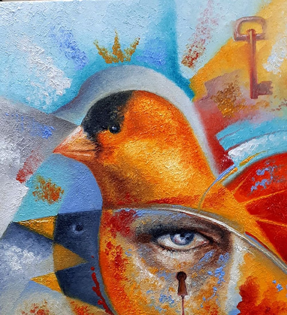 Oil painting The soul of a bird Sergey Voichenko - 4