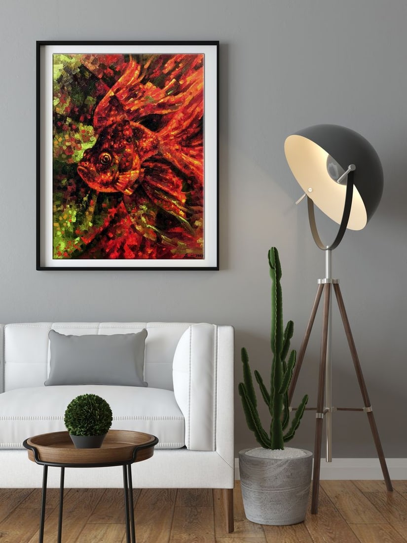 Oil painting Goldfish Sergey Voichenko - 3