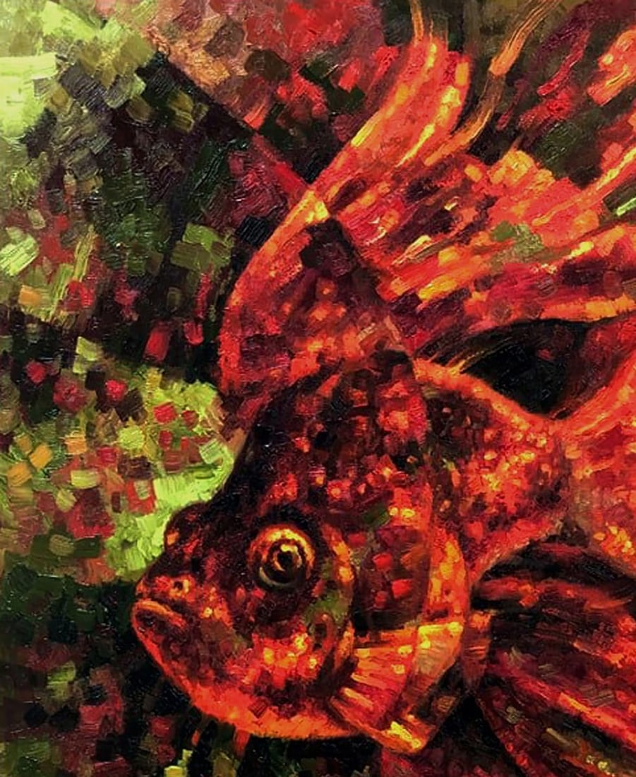 Oil painting Goldfish Sergey Voichenko - 4