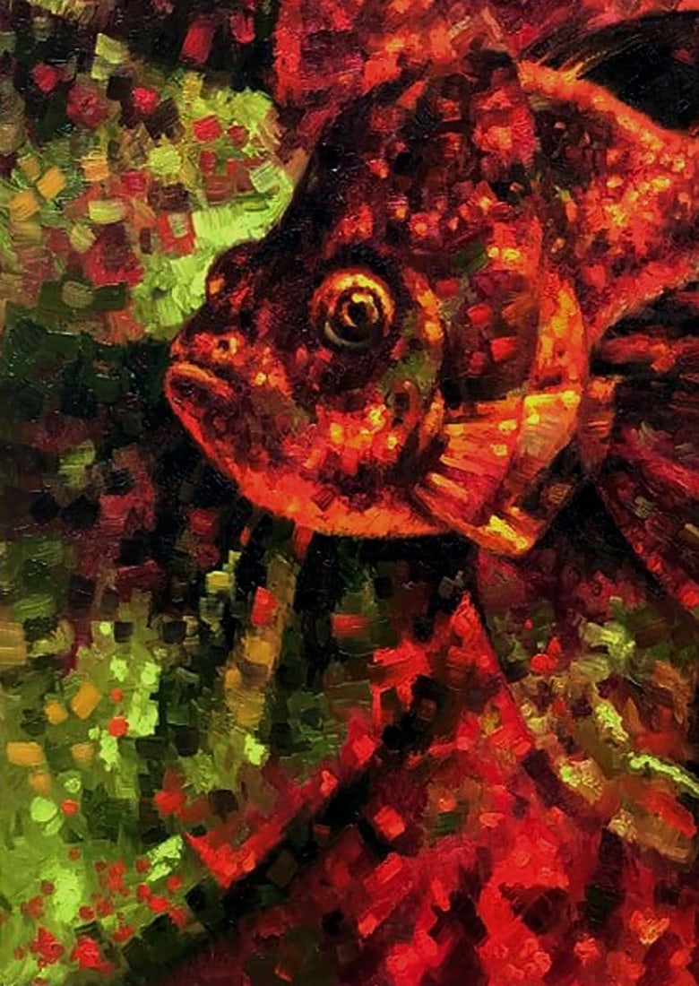 Oil painting Goldfish Sergey Voichenko - 6