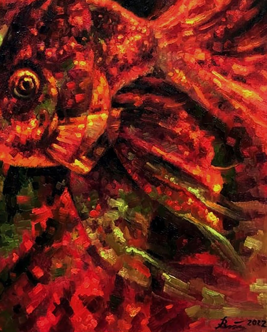 Oil painting Goldfish Sergey Voichenko - 7