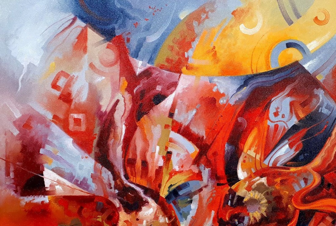 Oil painting Goldfish in a round aquarium Sergey Voichenko - 4