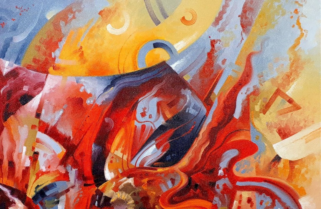 Oil painting Goldfish in a round aquarium Sergey Voichenko - 5