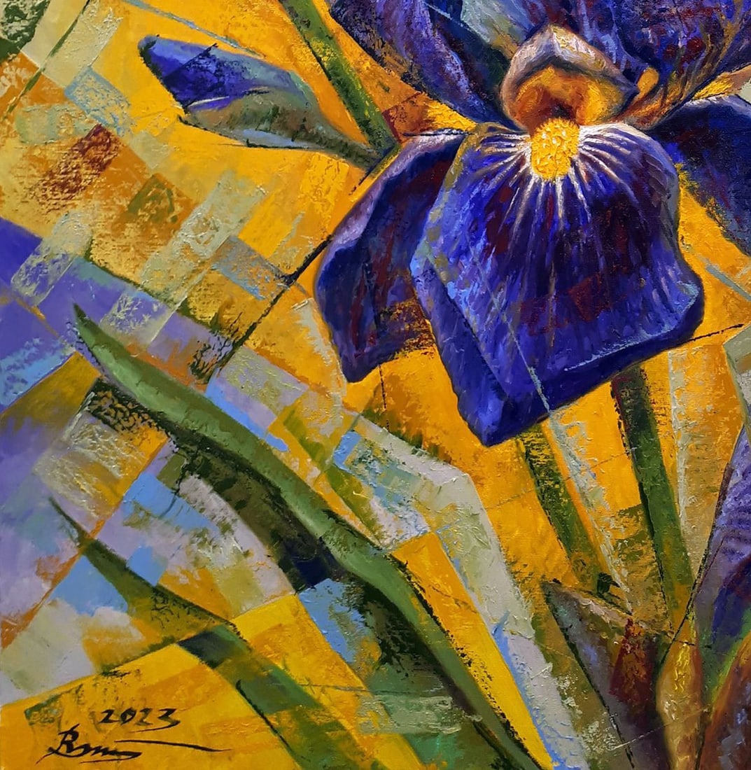 Oil painting Iris Sergey Voichenko - 6