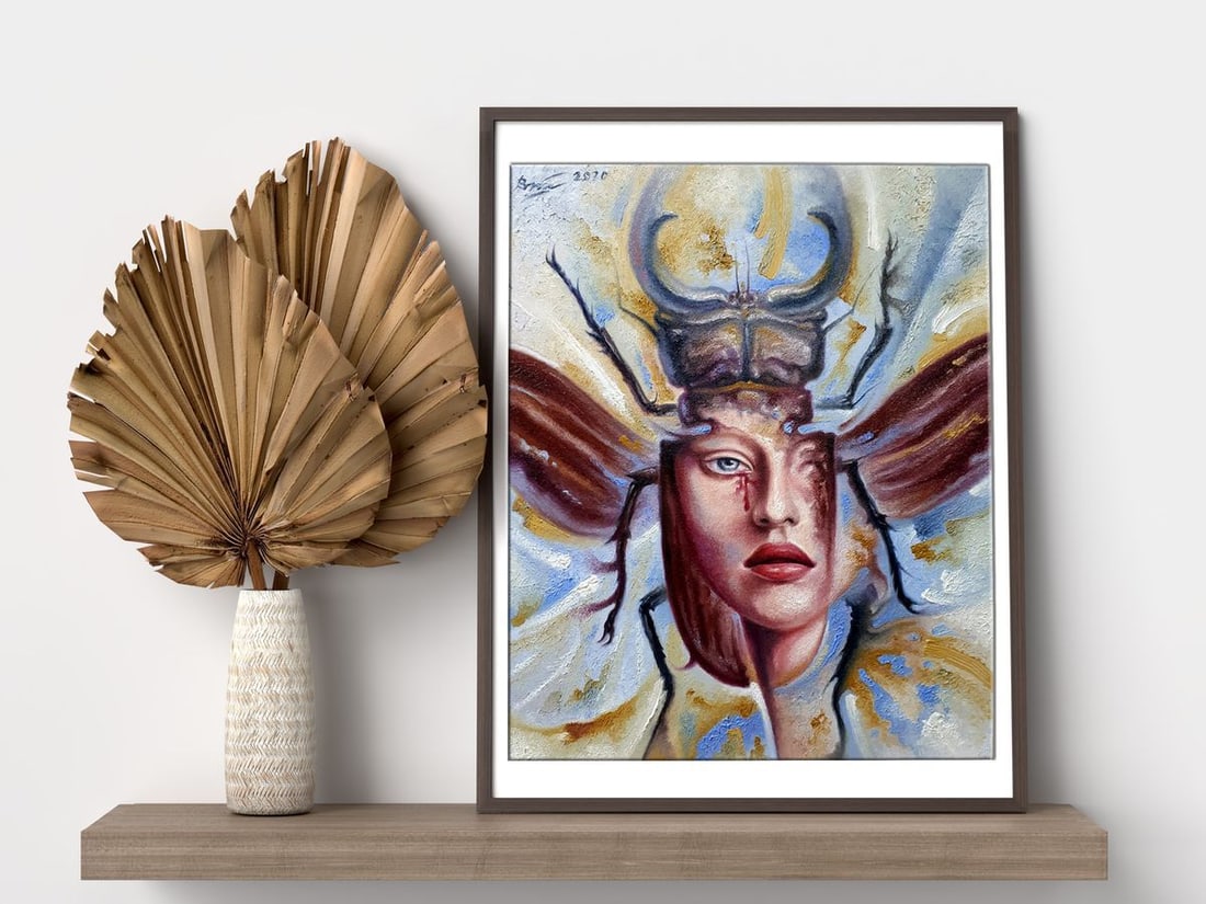 Oil painting Lady Beetle Sergey Voichenko - 3