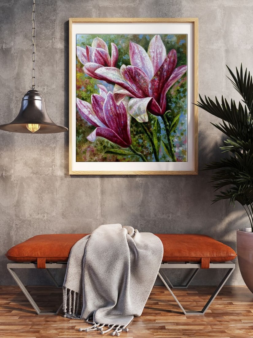 Oil painting Magnolia Sergey Voichenko - 2