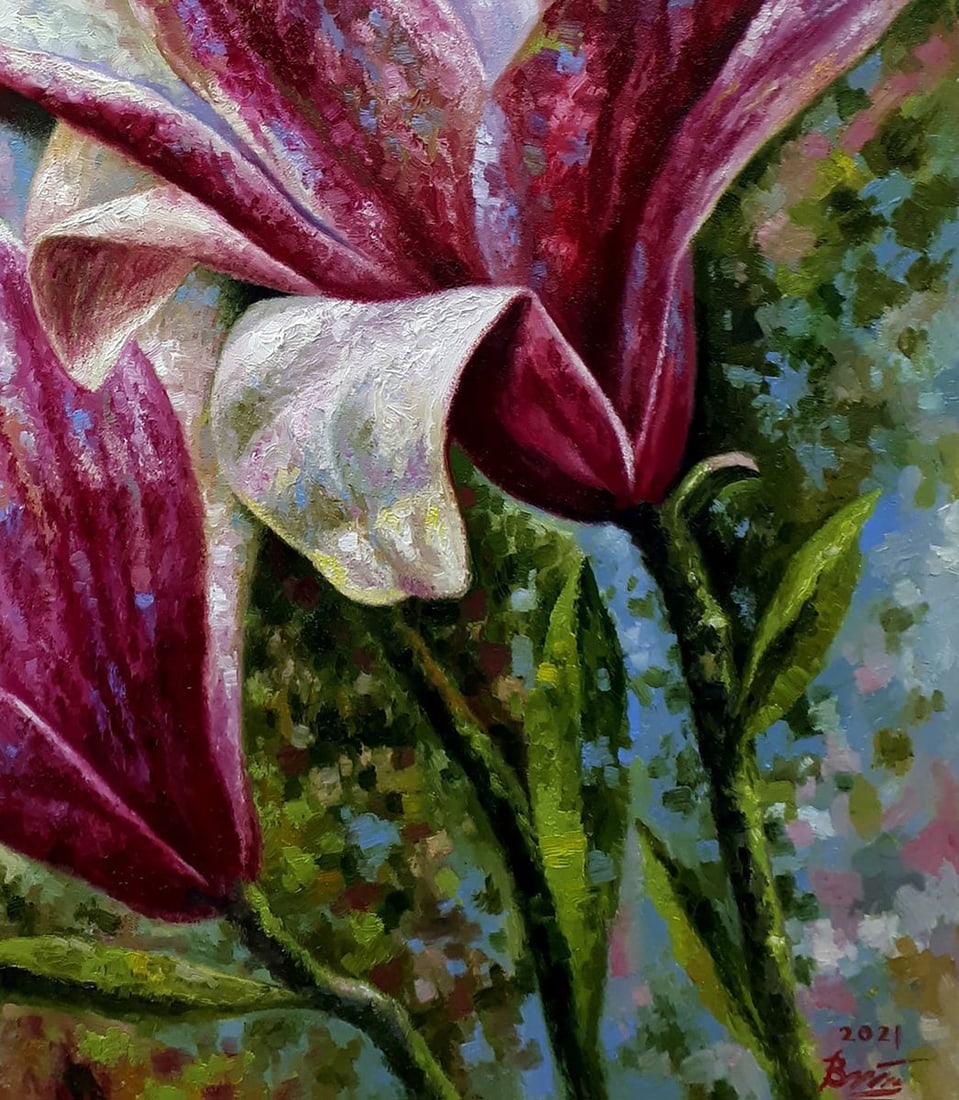 Oil painting Magnolia Sergey Voichenko - 7