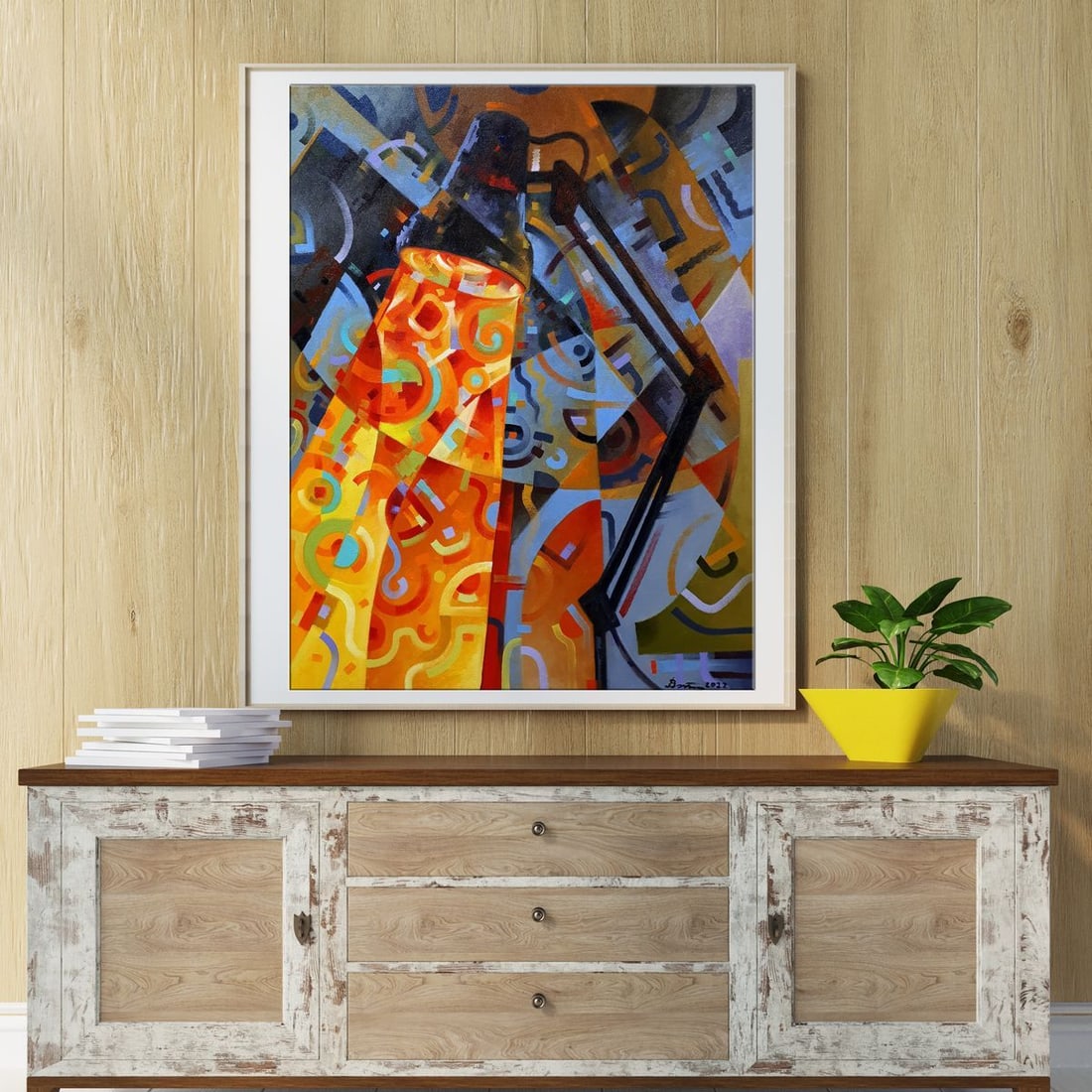 Oil painting Night lamp Sergey Voichenko - 2