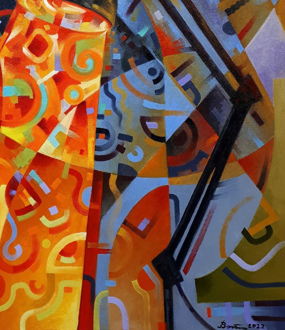 Oil painting Night lamp Sergey Voichenko - 7