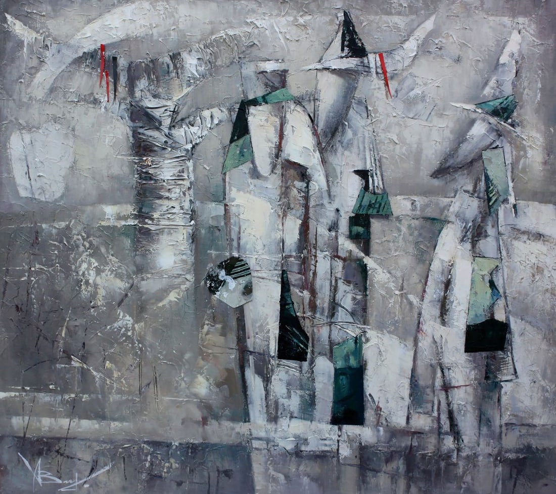 Oil painting White space Valentina Alekseevna Kozyar: Title: Oil painting White space Valentina Alekseevna Kozyar Description: No. Koz 2 *** ABOUT THIS PAINTING *** * TITLE: "White space" * ARTISTS: Valentina Alekseevna Kozyar* SIZE: 90x100 cm/'35.43x39.