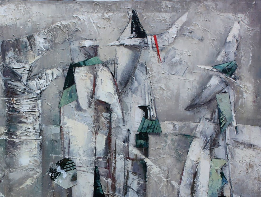 Oil painting White space Valentina Alekseevna Kozyar - 5