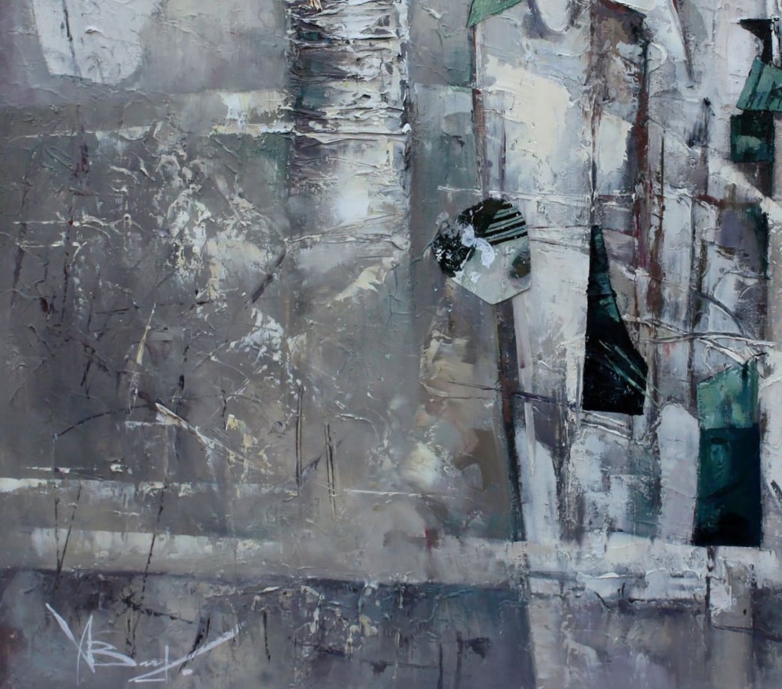 Oil painting White space Valentina Alekseevna Kozyar - 6