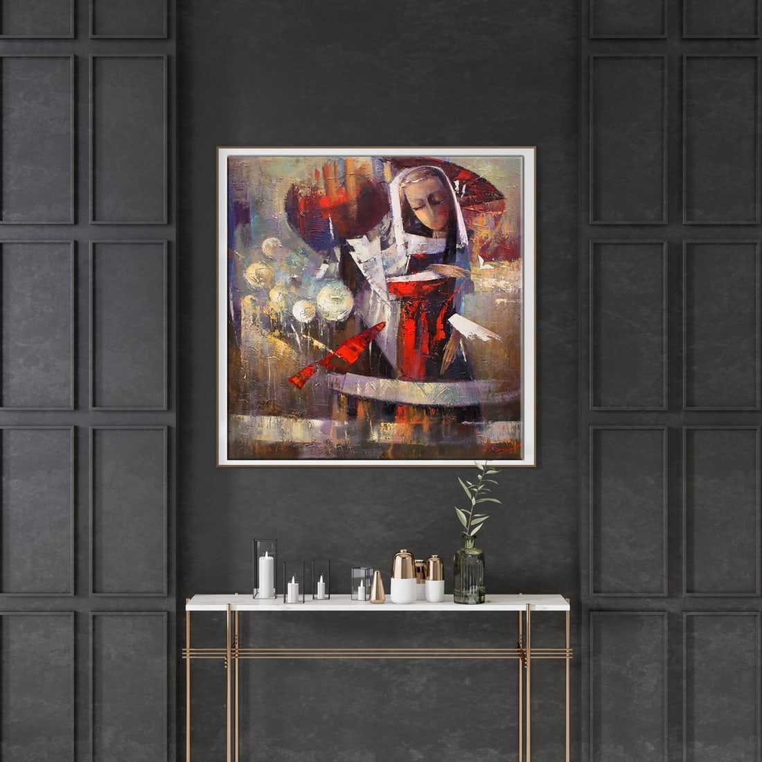 Oil painting Tomorrow's rain Valentina Alekseevna Kozyar - 2