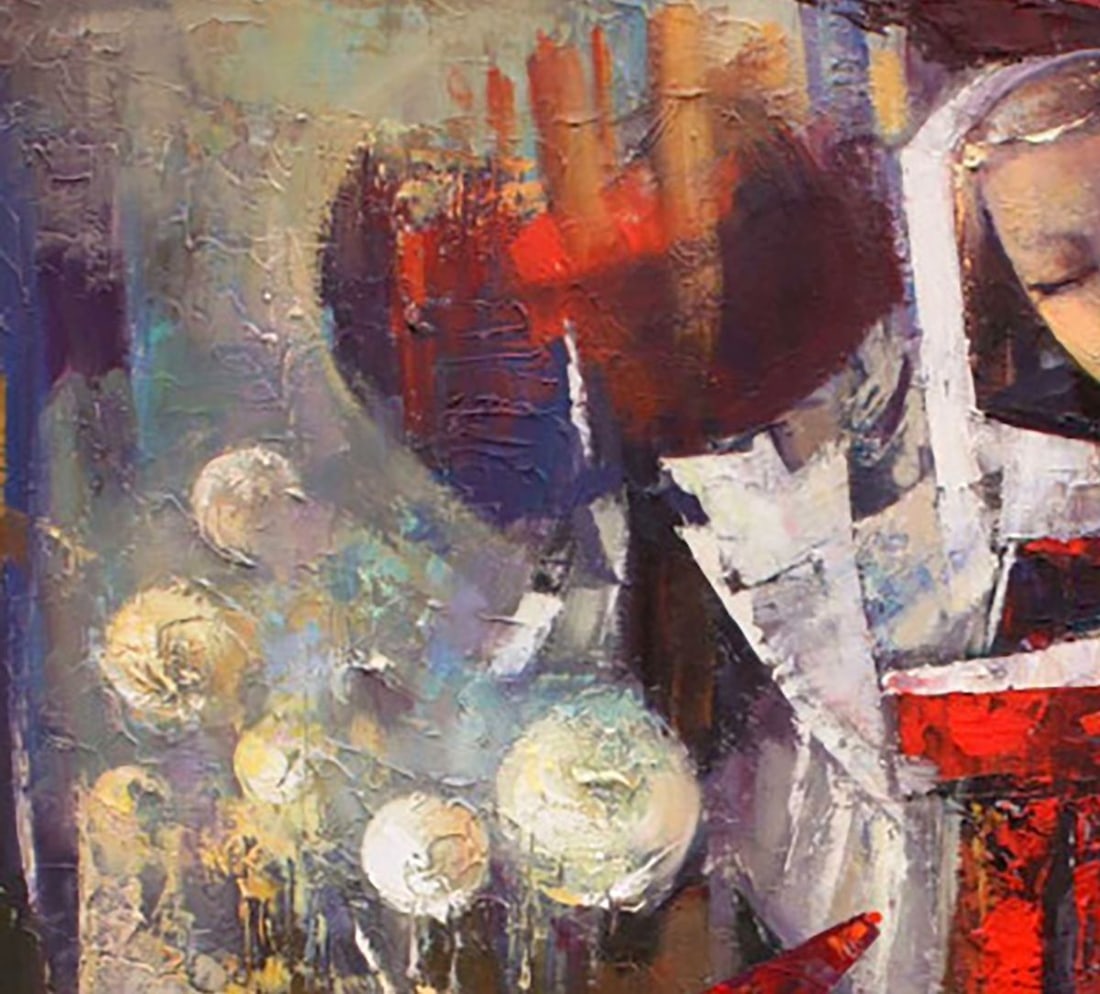 Oil painting Tomorrow's rain Valentina Alekseevna Kozyar - 4