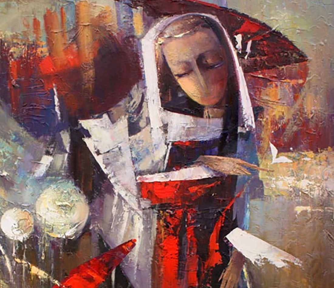 Oil painting Tomorrow's rain Valentina Alekseevna Kozyar - 5