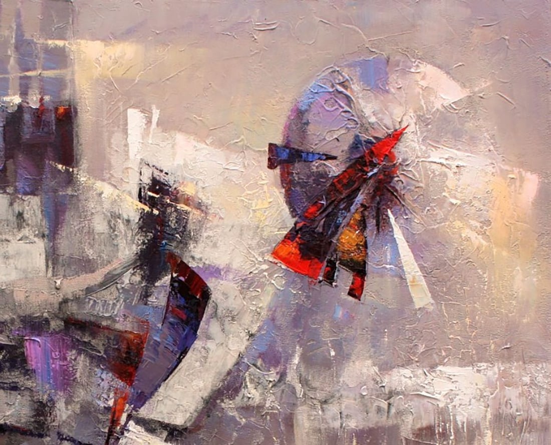 Oil painting Dawn Valentina Alekseevna Kozyar - 5