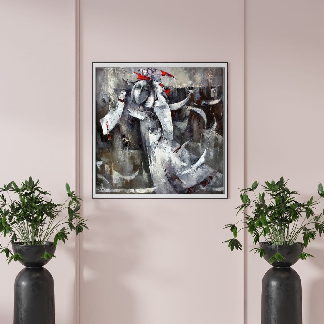 Oil painting Silver angel Valentina Alekseevna Kozyar - 2