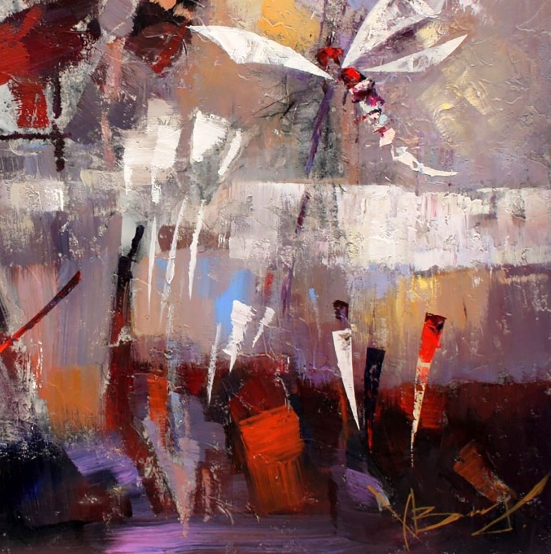 Oil painting Dragonfly Valentina Alekseevna Kozyar - 7