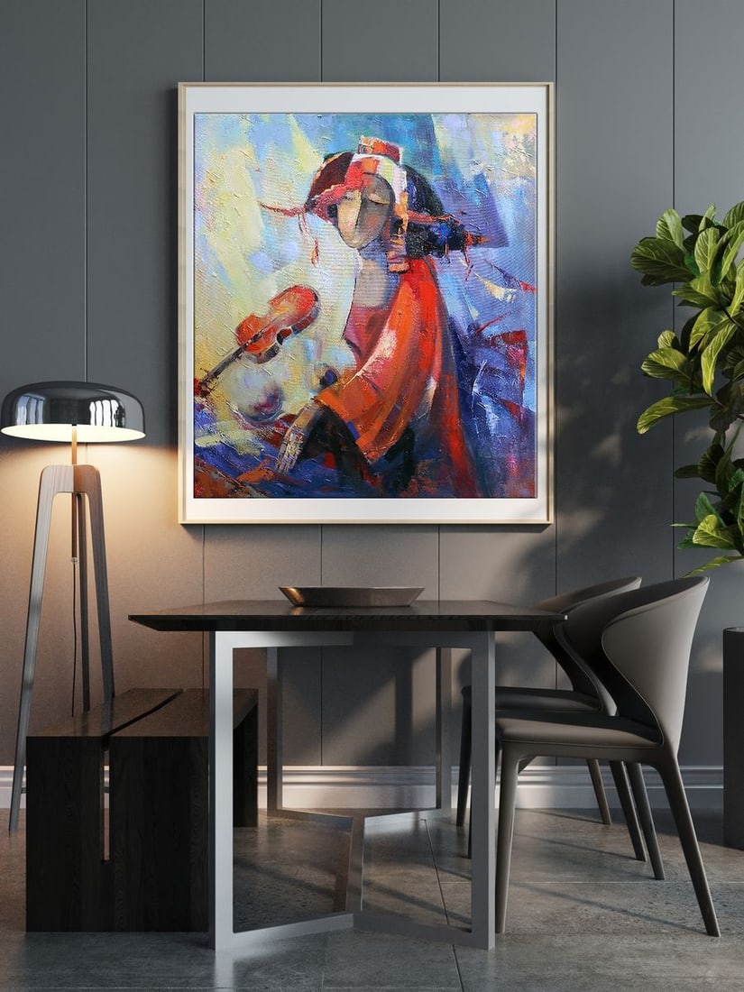 Oil painting Red violin Kirilenko Ivan - 2