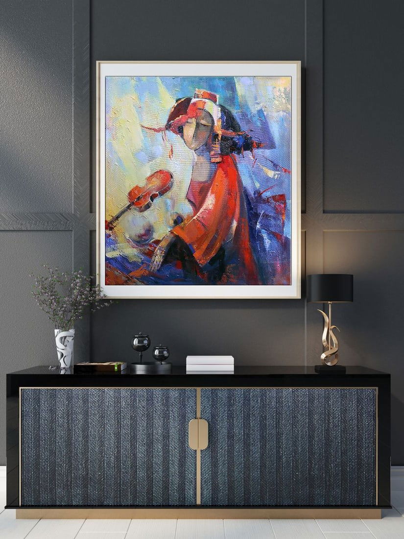 Oil painting Red violin Kirilenko Ivan - 3