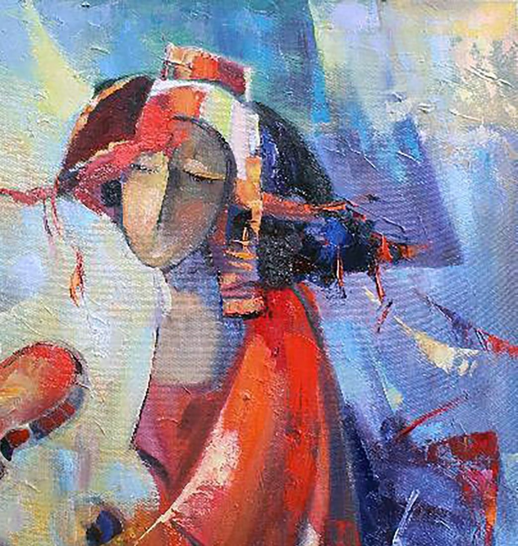 Oil painting Red violin Kirilenko Ivan - 5