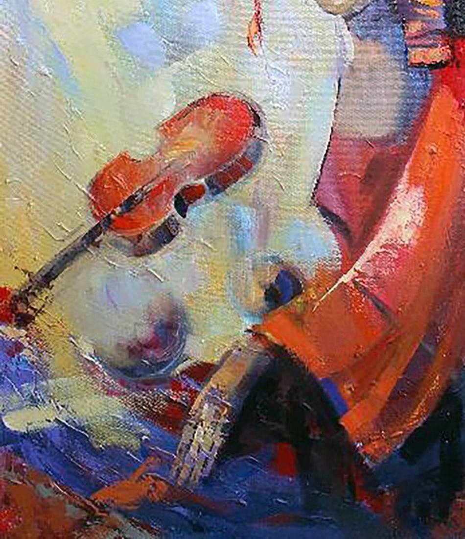 Oil painting Red violin Kirilenko Ivan - 6