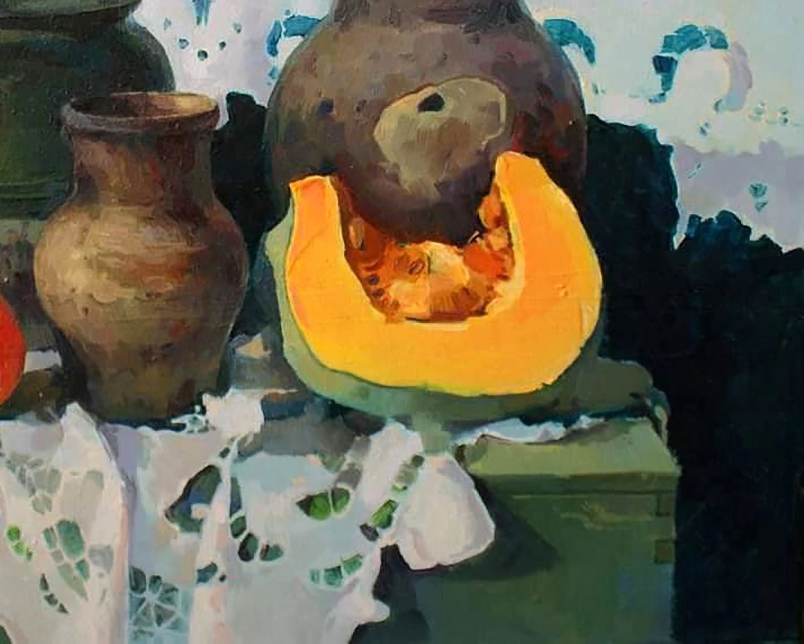 Oil painting Still life with pumpkins Anastasia Yaroshevich - 5