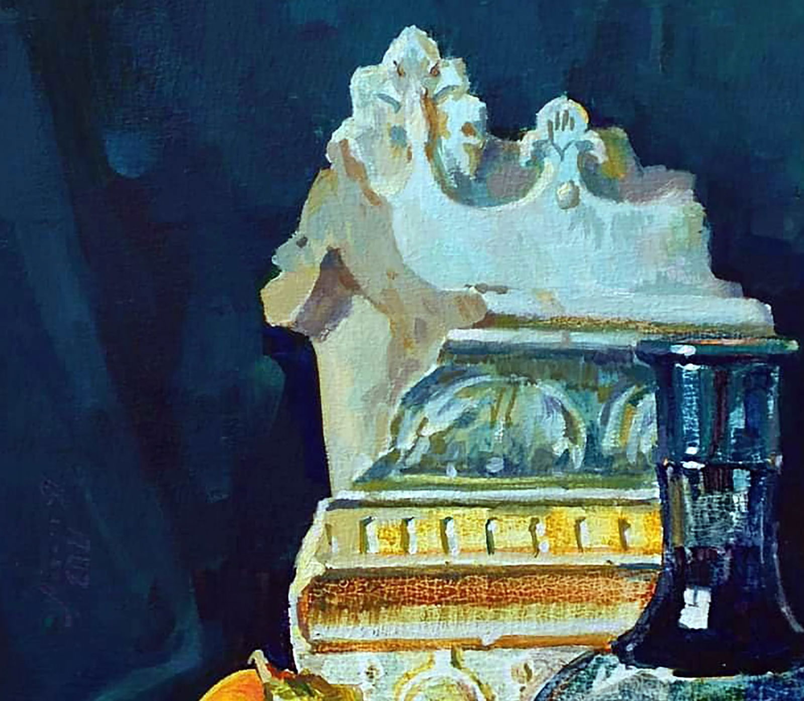 Oil painting Still life with persimmon Anastasia Yaroshevich - 2