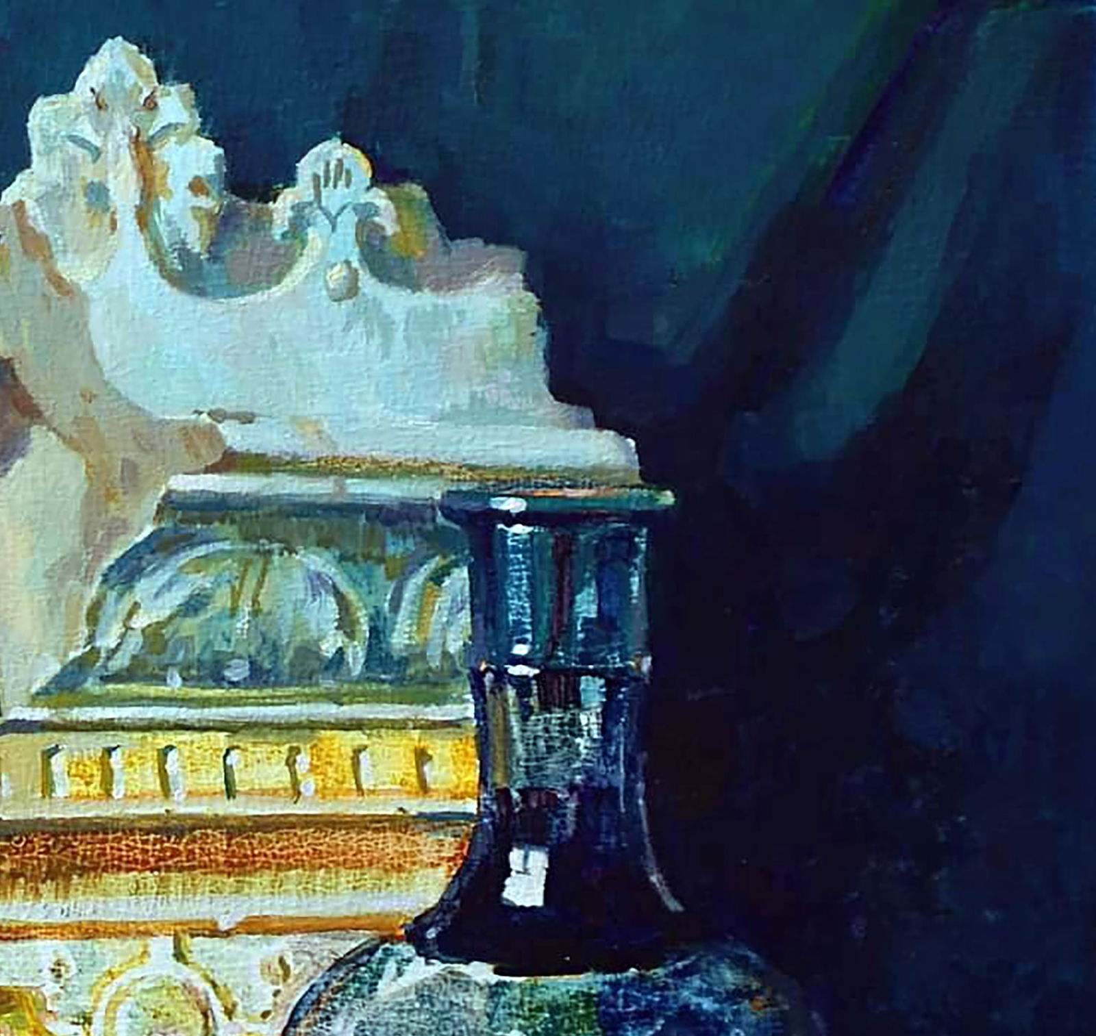 Oil painting Still life with persimmon Anastasia Yaroshevich - 3