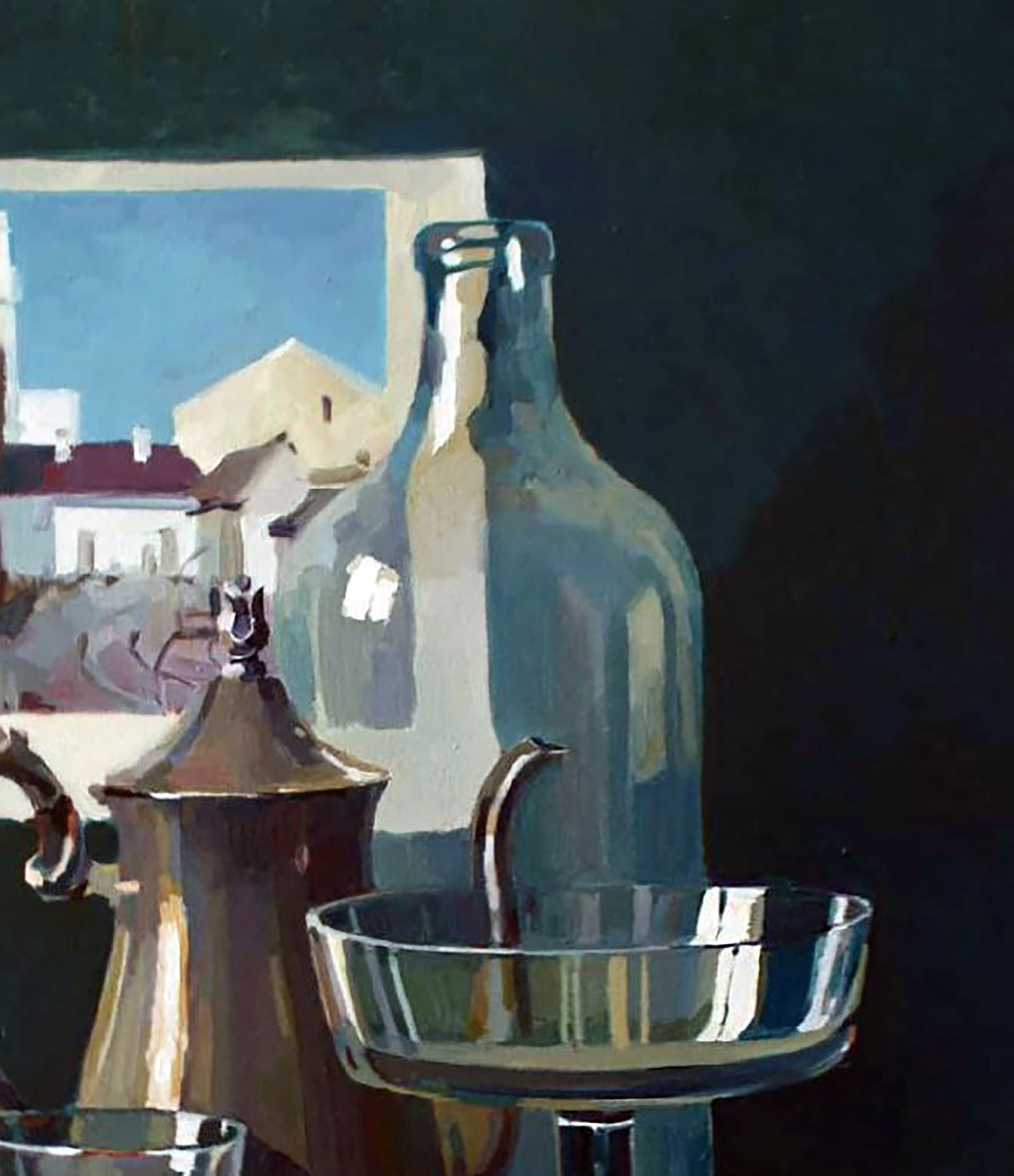 Oil painting Still life with a flowering branch Anastasia Yaroshevich - 3