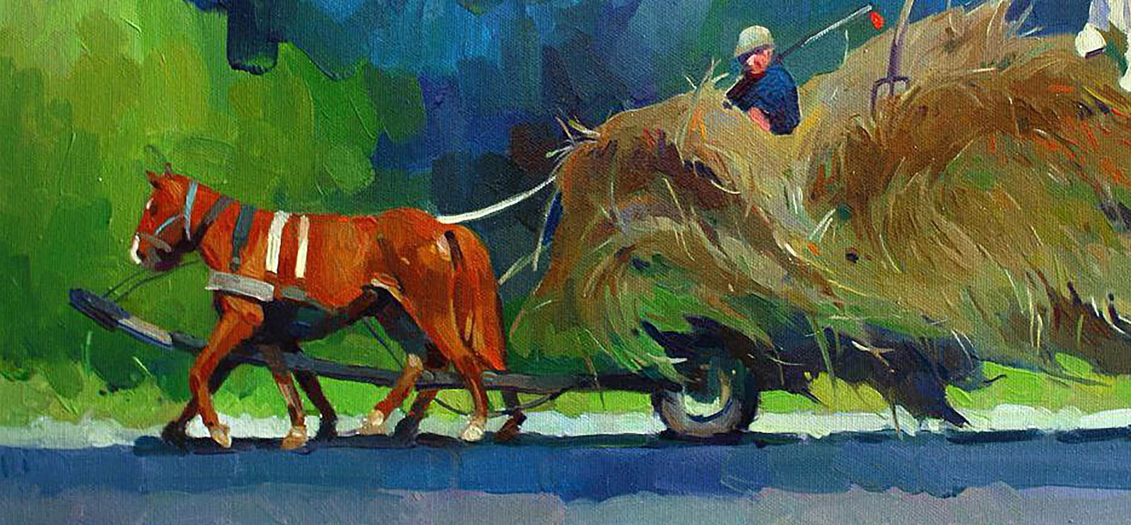 Oil painting Once upon a time in the mountains Anastasia Yaroshevich - 4