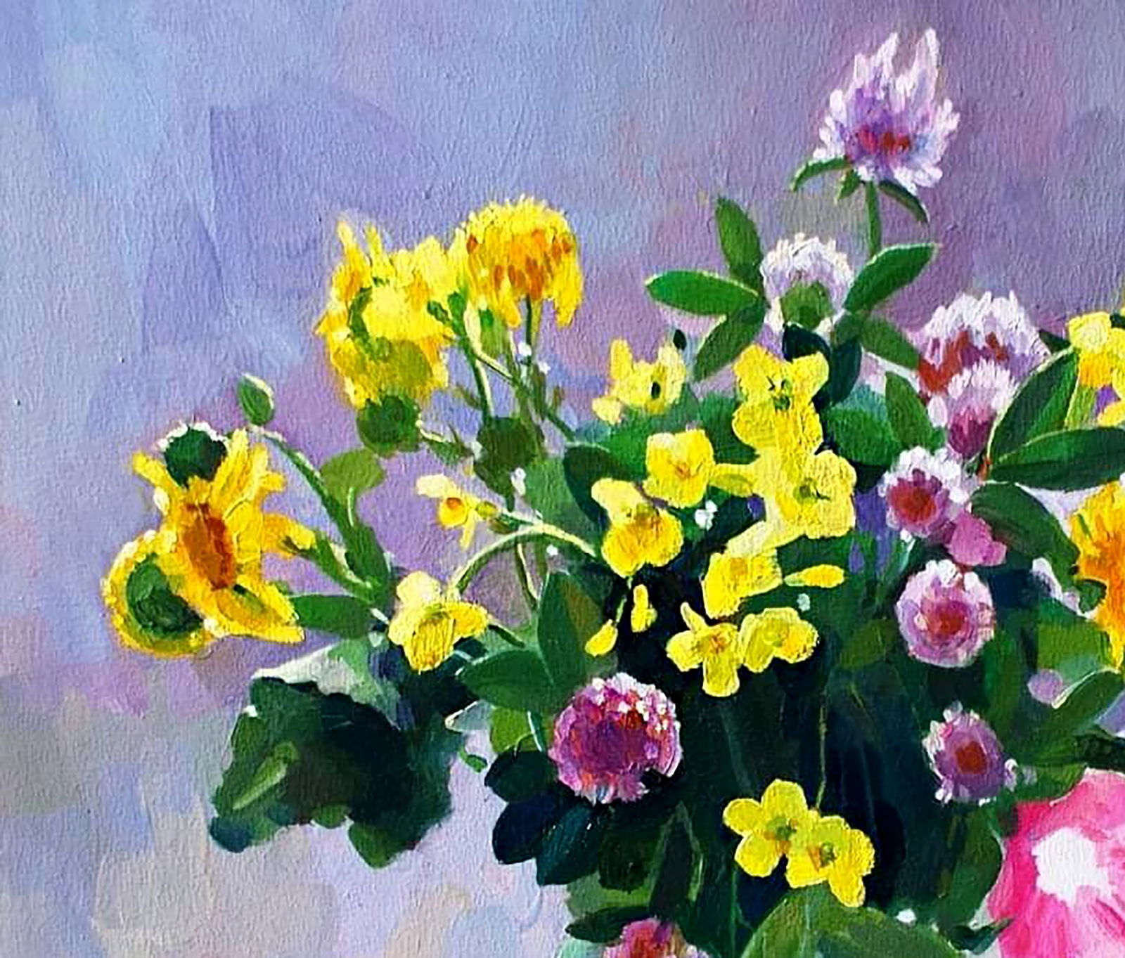 Oil painting Autumn wildflowers Anastasia Yaroshevich - 2