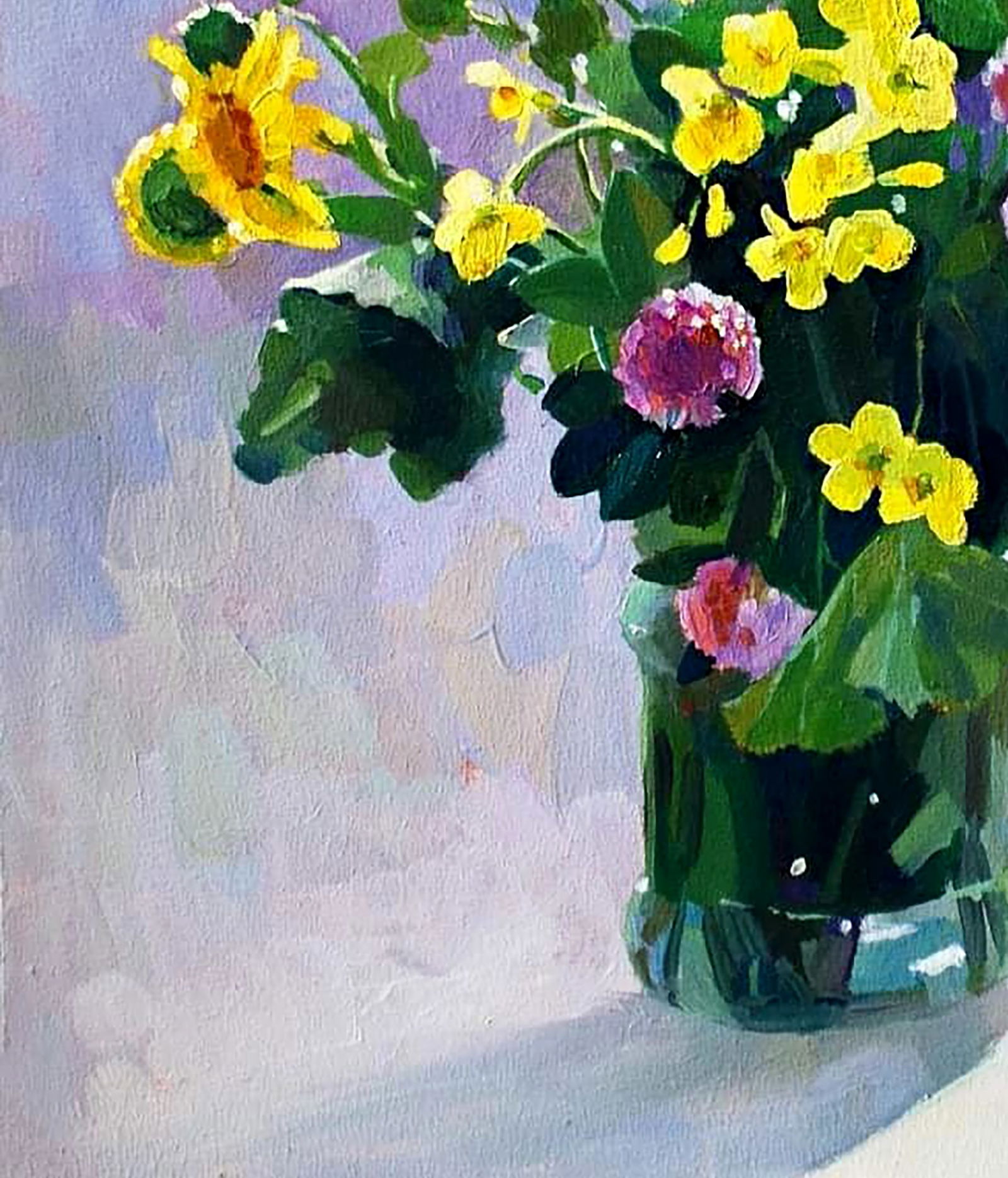 Oil painting Autumn wildflowers Anastasia Yaroshevich - 4