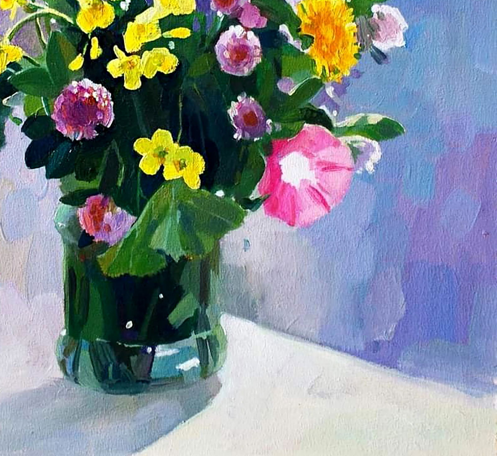 Oil painting Autumn wildflowers Anastasia Yaroshevich - 5